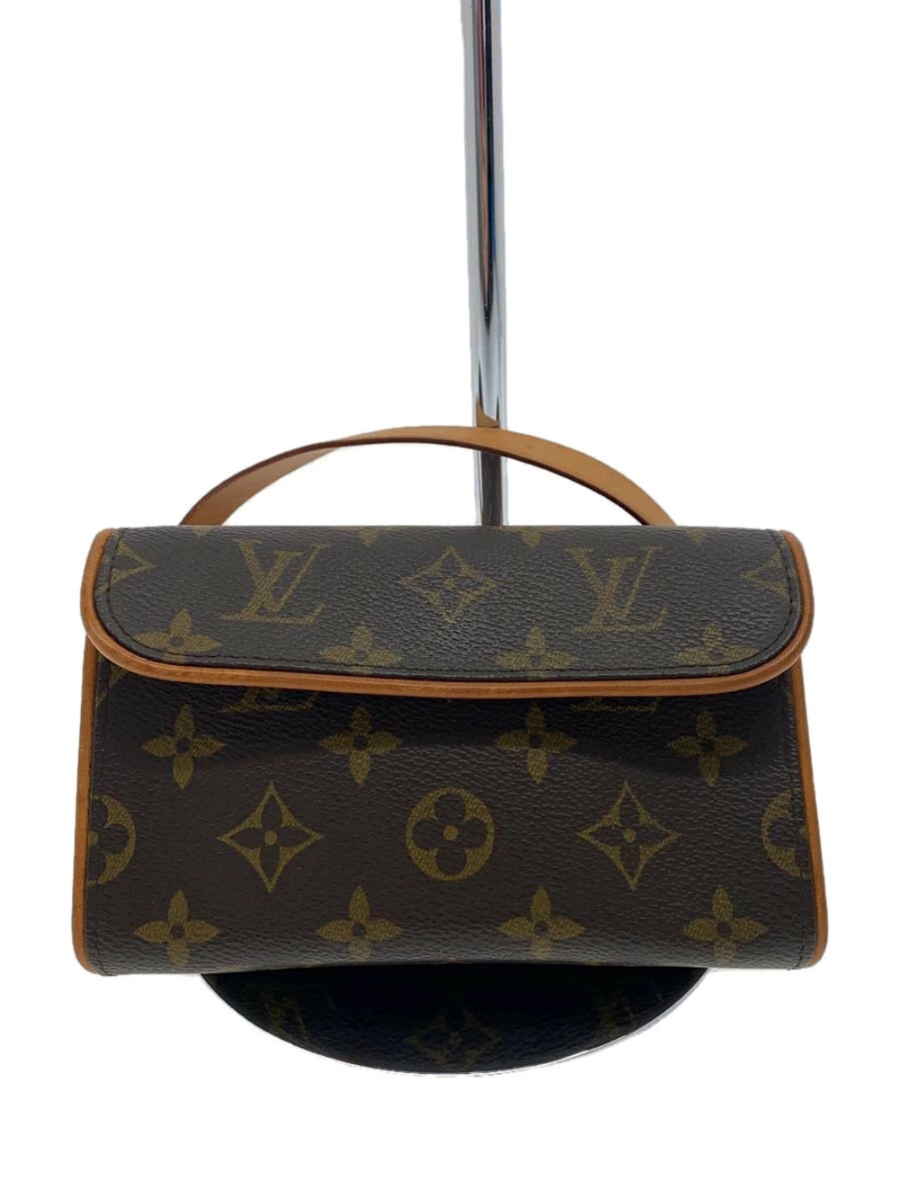 LOUIS VUITTON Pochette Florentine Monogram Canvas Brown